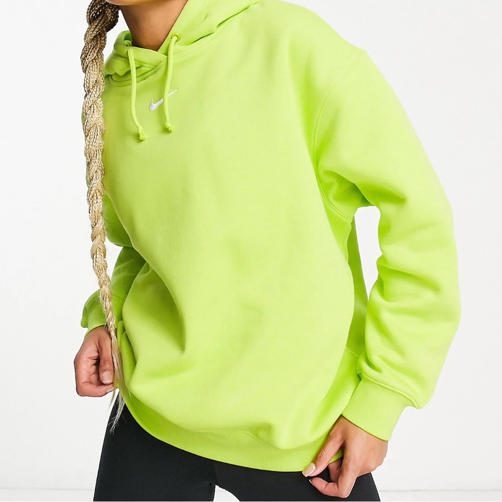 Nike Collection Fleece oversized hoodie in green